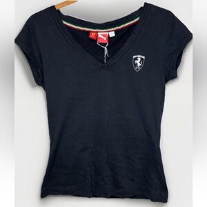 Scuderia Ferrari Women's V-Neck Top by PUMA #5733